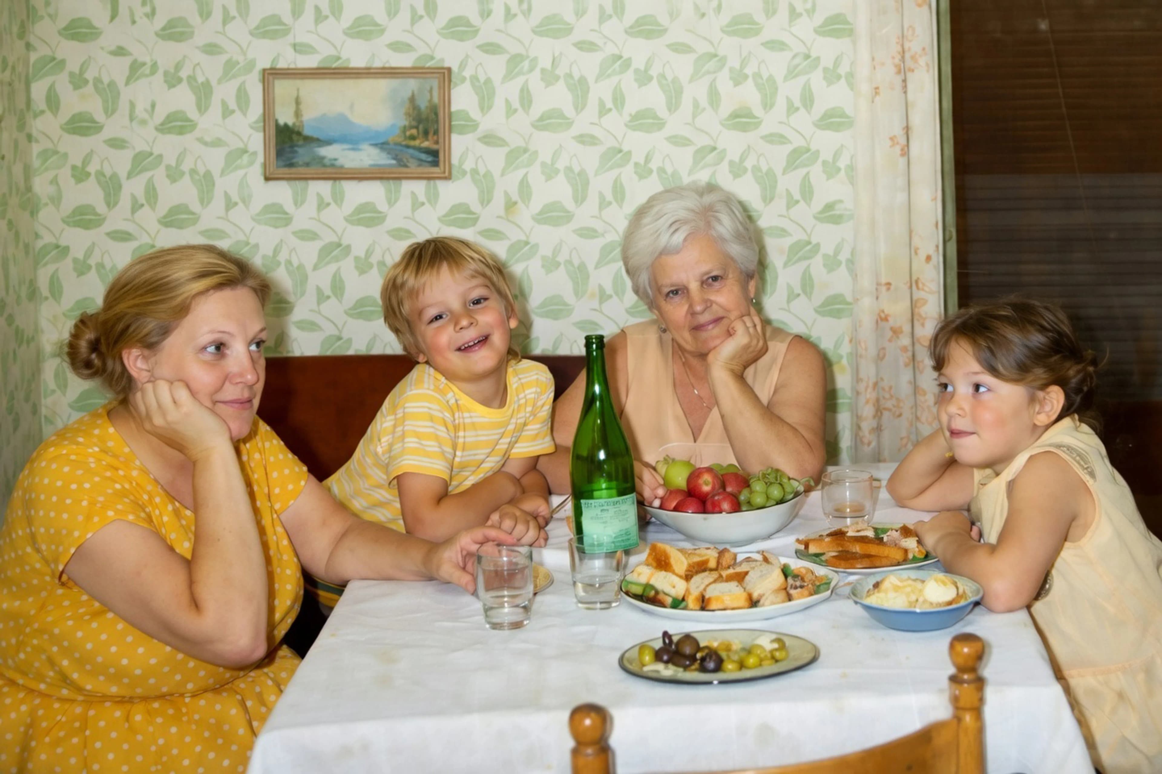 Foto ingiallita dal tempo - dopo il restauro